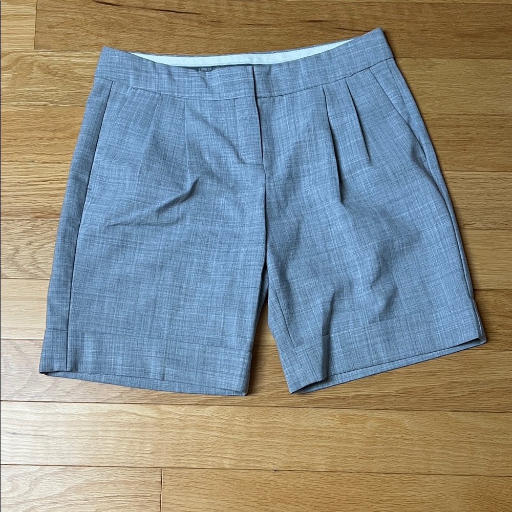Express Light Gray Women's Dress Shorts